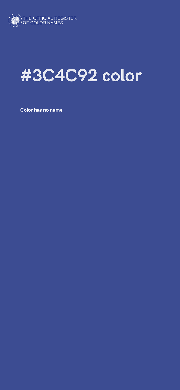 #3C4C92 color image