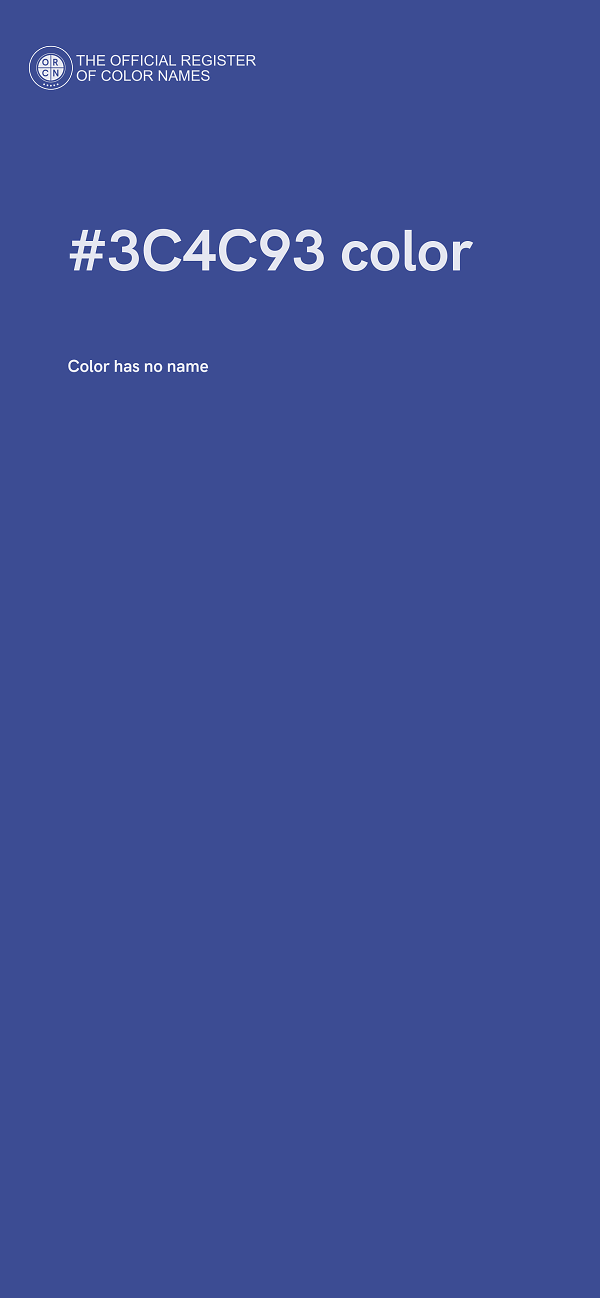 #3C4C93 color image