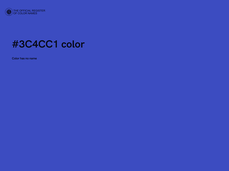 #3C4CC1 color image