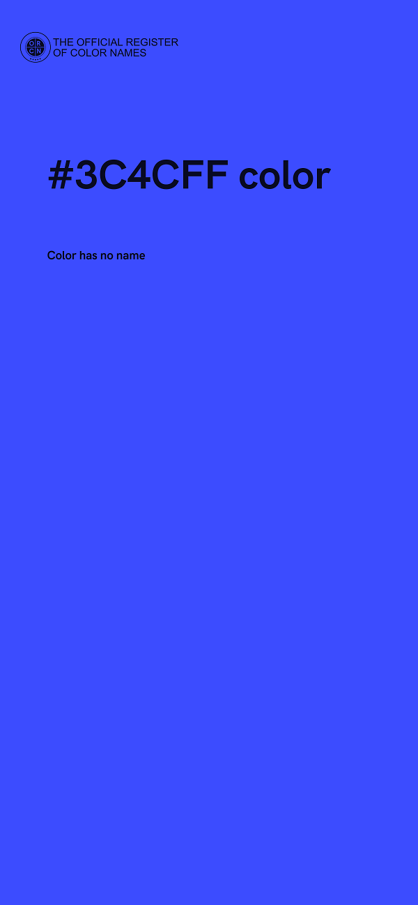#3C4CFF color image