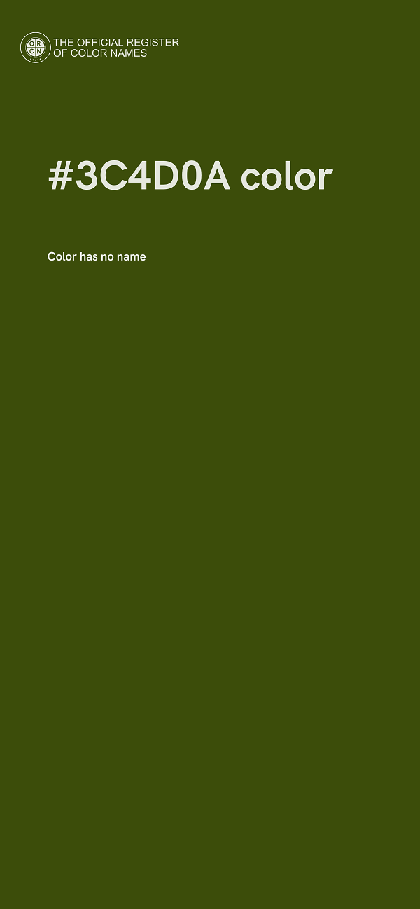 #3C4D0A color image