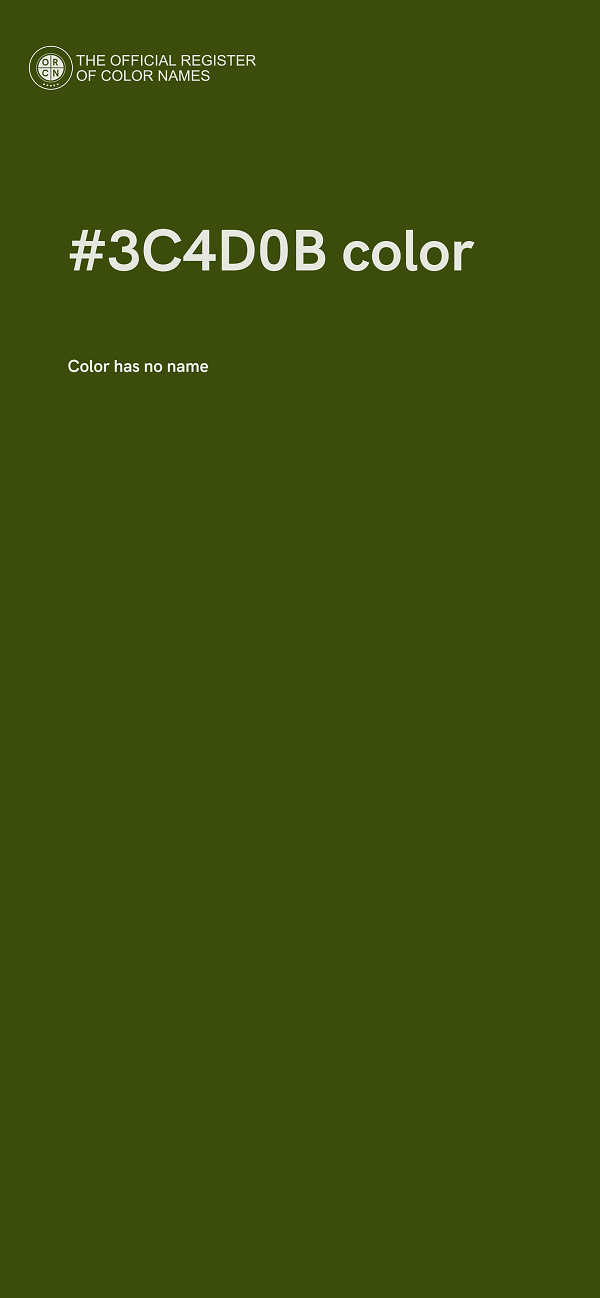 #3C4D0B color image