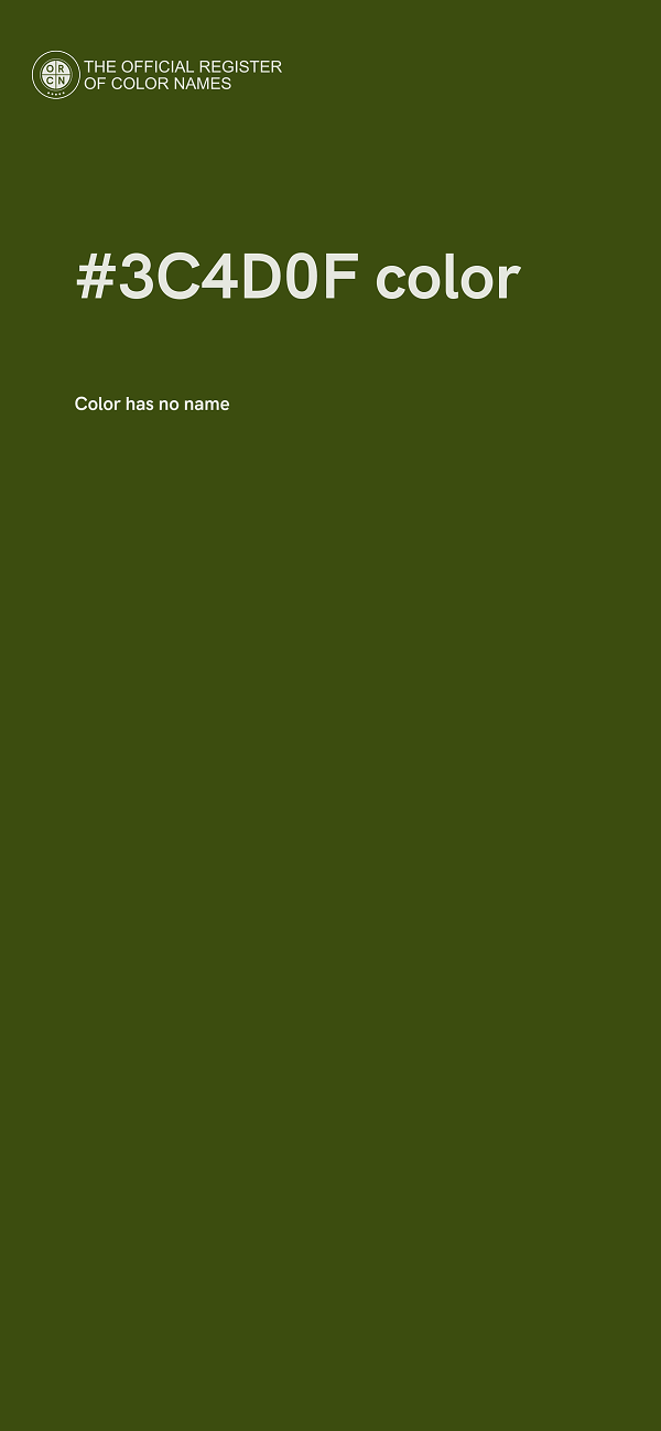 #3C4D0F color image