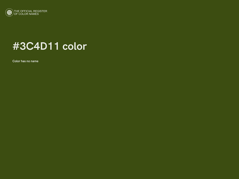 #3C4D11 color image