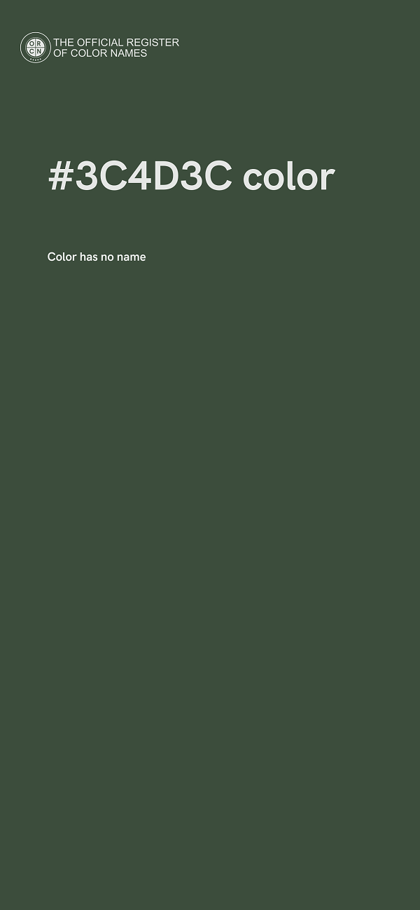#3C4D3C color image