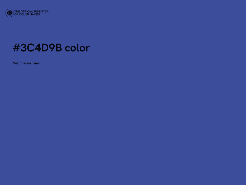 #3C4D9B color image