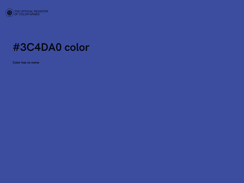 #3C4DA0 color image