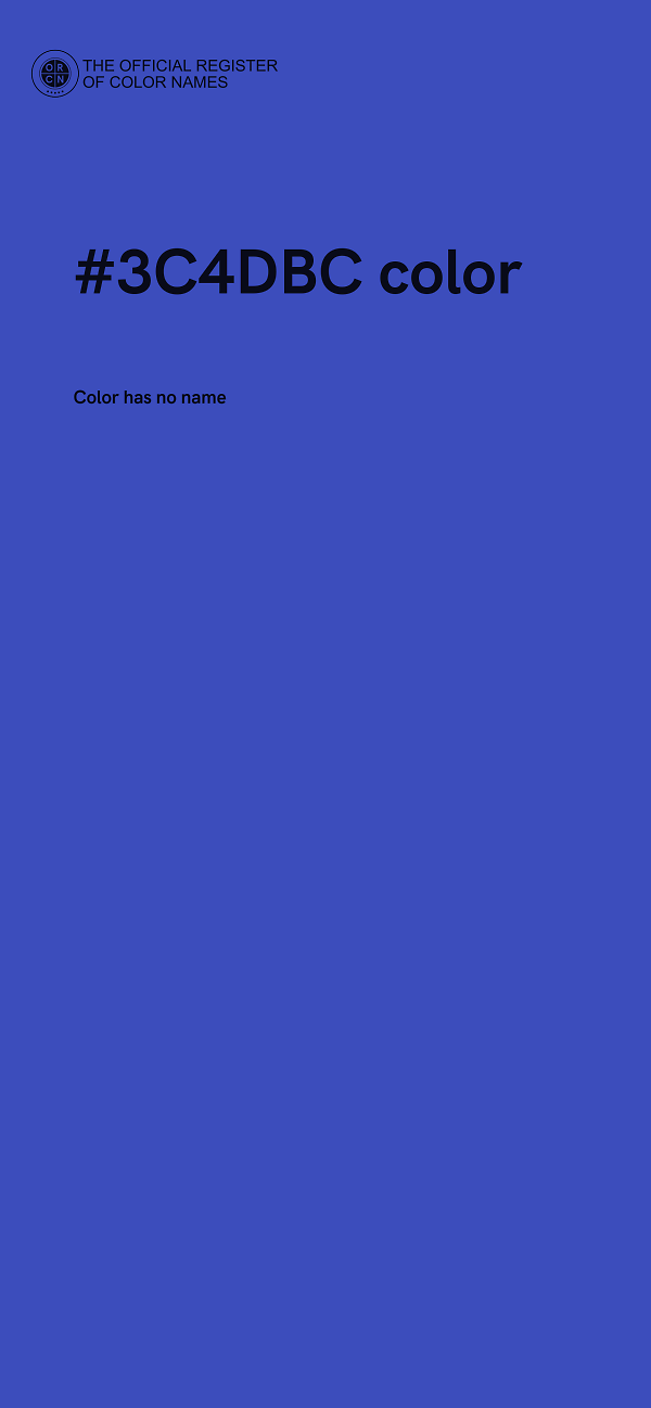 #3C4DBC color image
