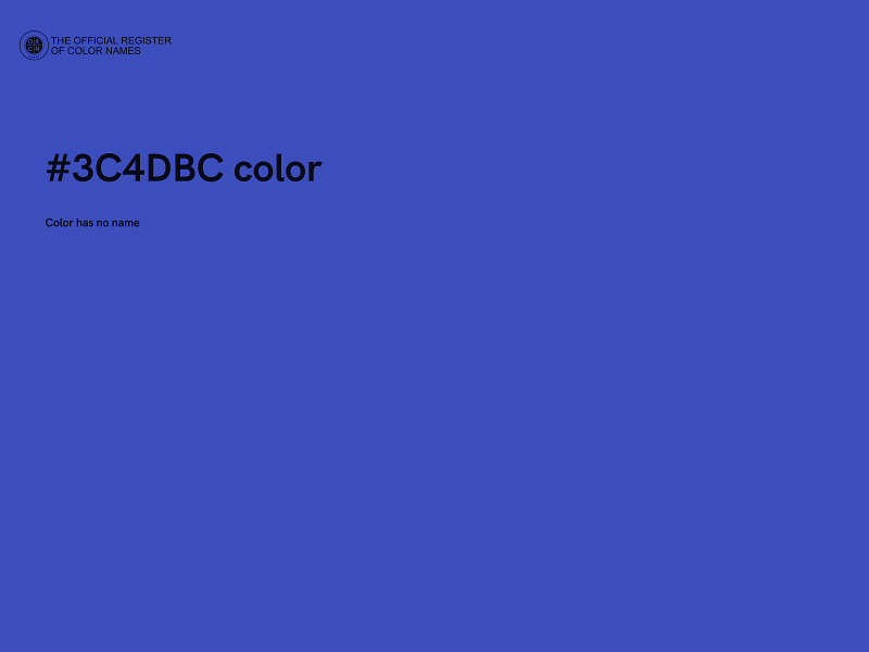 #3C4DBC color image