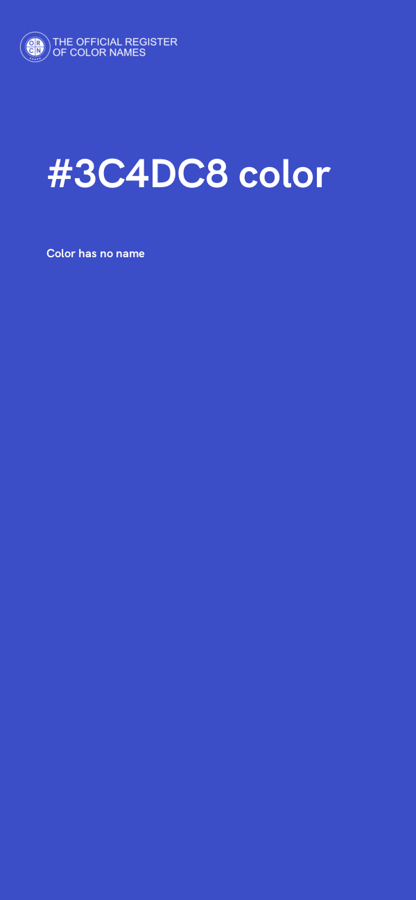 #3C4DC8 color image