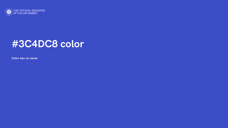 #3C4DC8 color image