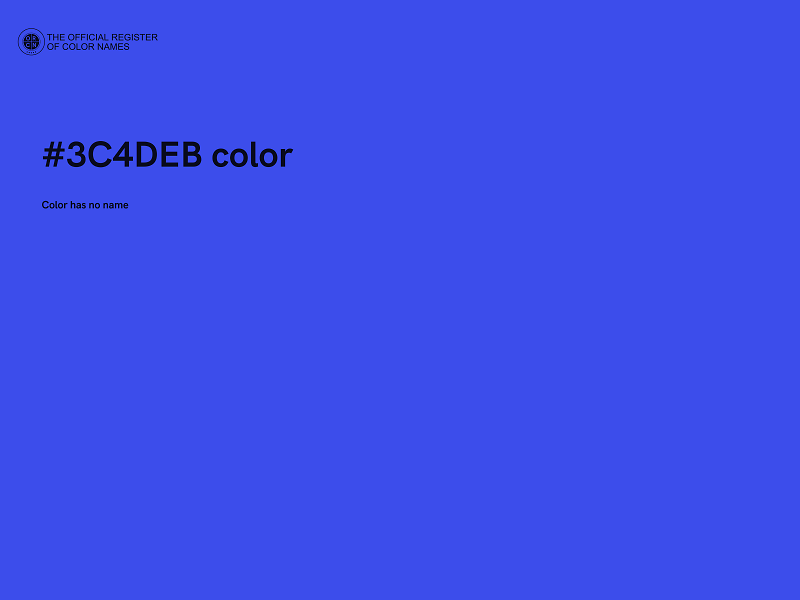 #3C4DEB color image