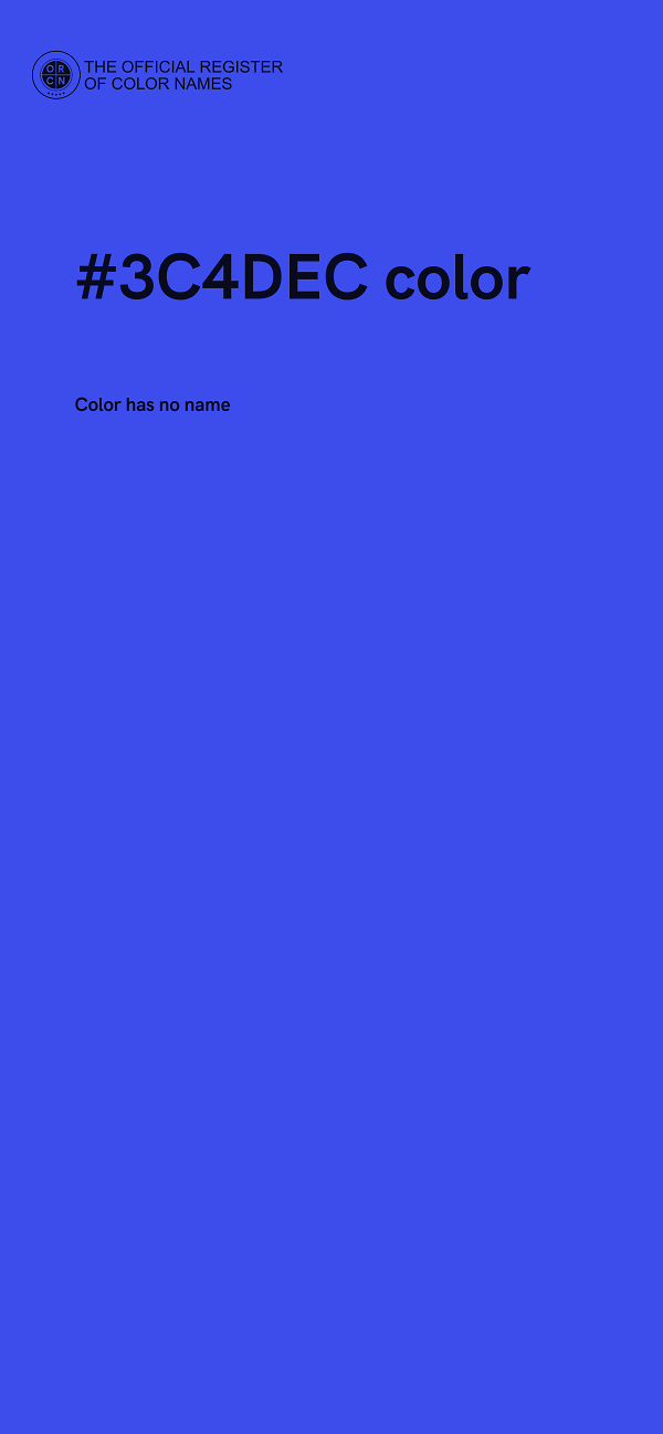 #3C4DEC color image