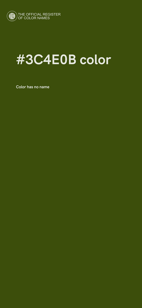 #3C4E0B color image