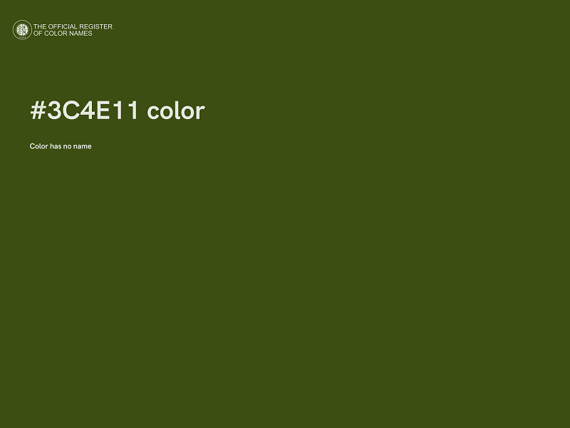#3C4E11 color image