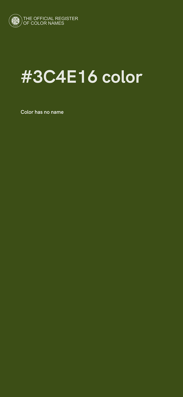 #3C4E16 color image