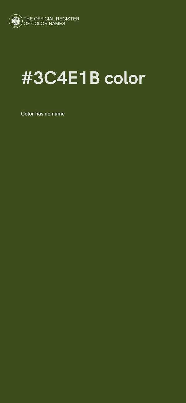 #3C4E1B color image