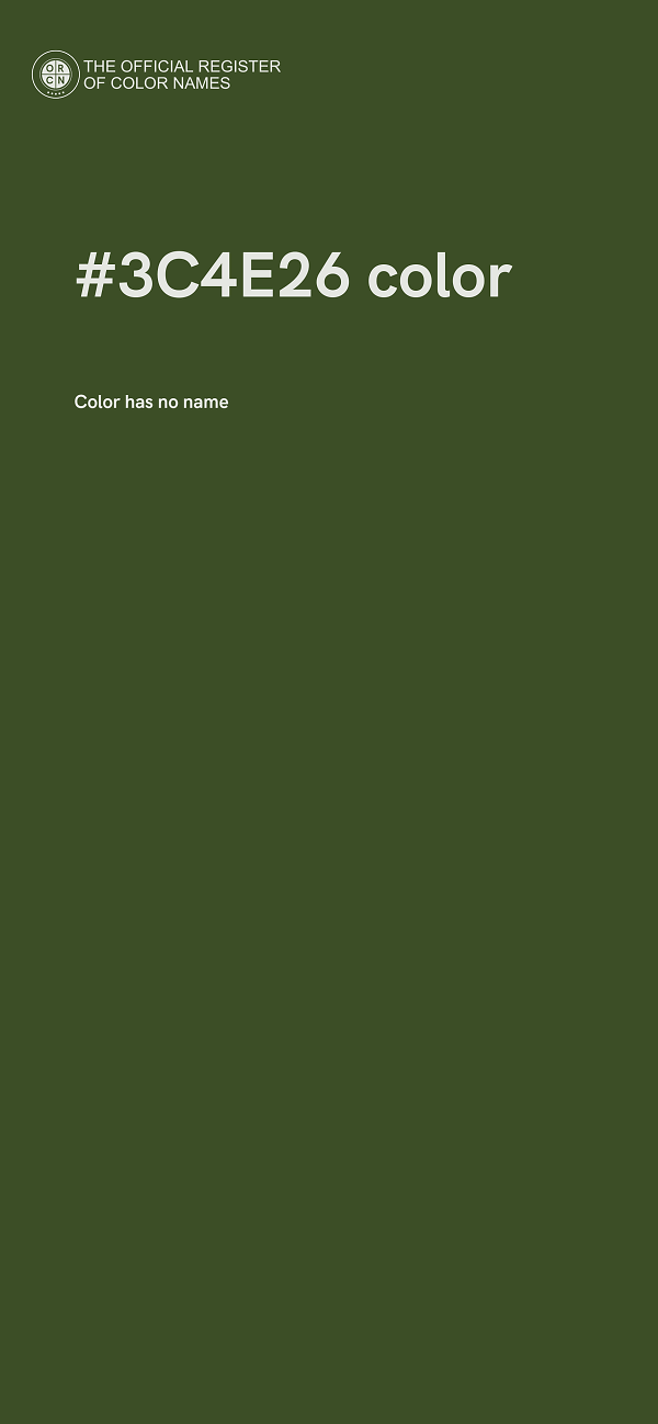 #3C4E26 color image