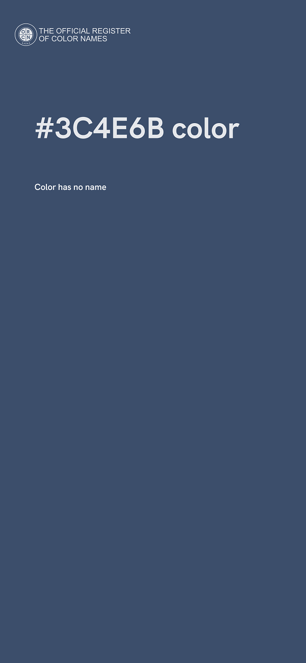 #3C4E6B color image