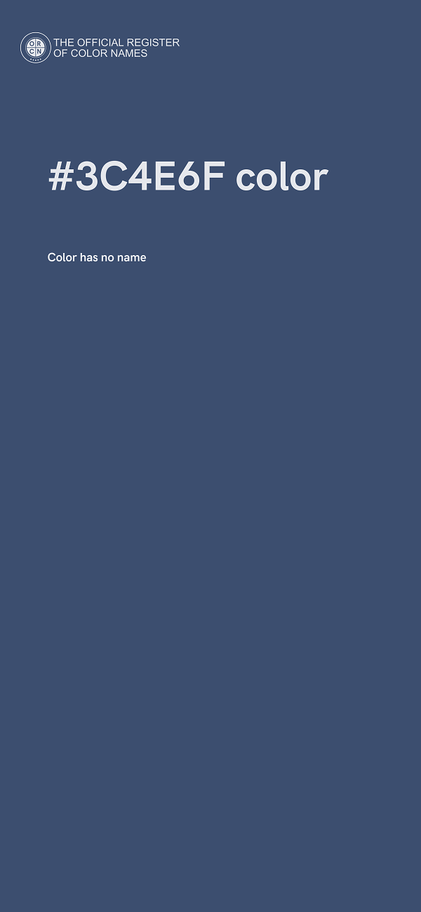 #3C4E6F color image