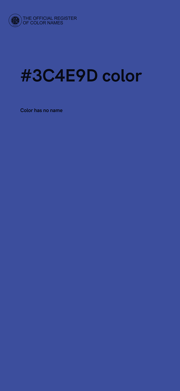 #3C4E9D color image