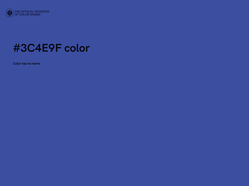 #3C4E9F color image