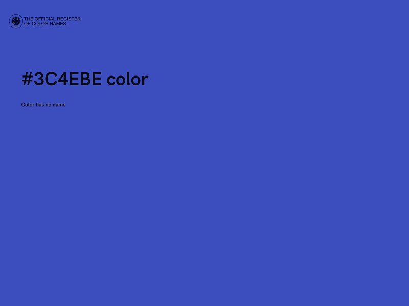 #3C4EBE color image