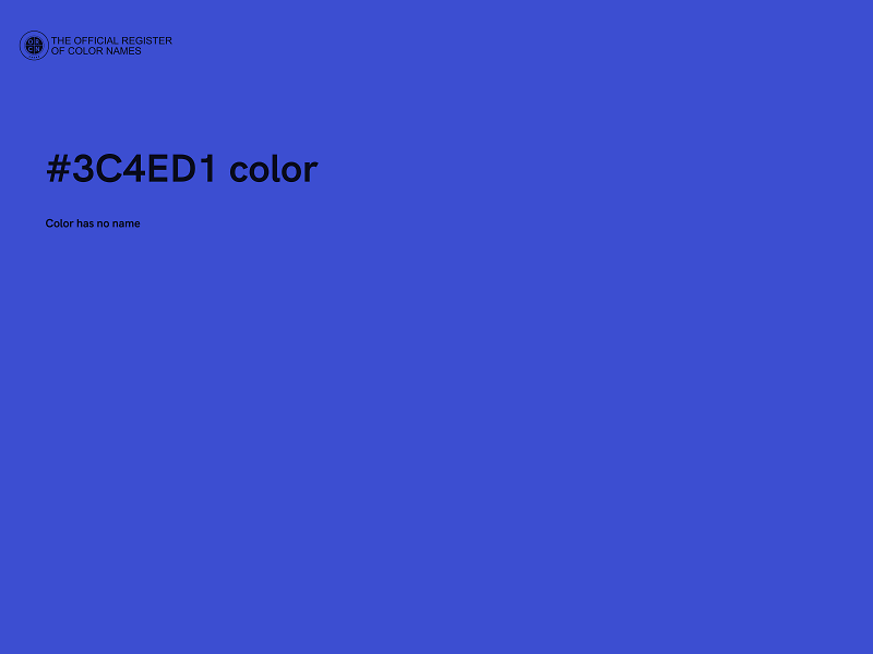 #3C4ED1 color image