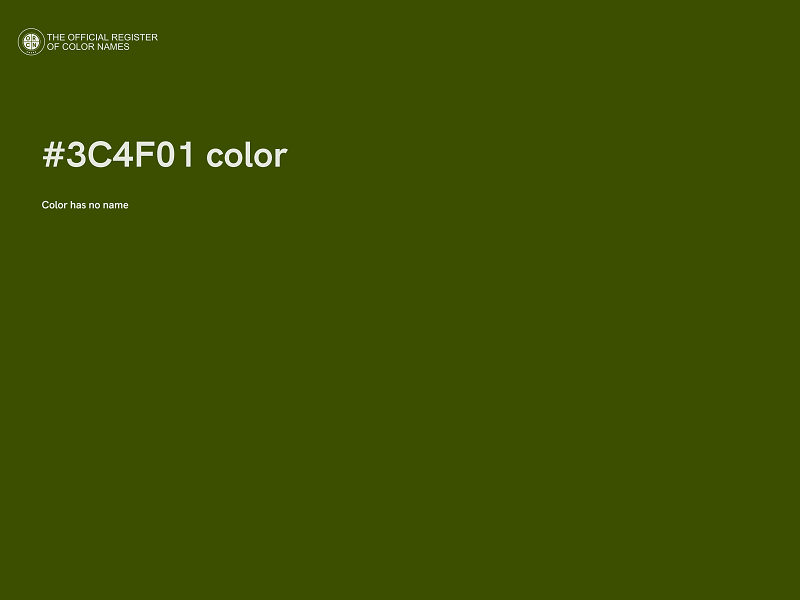 #3C4F01 color image