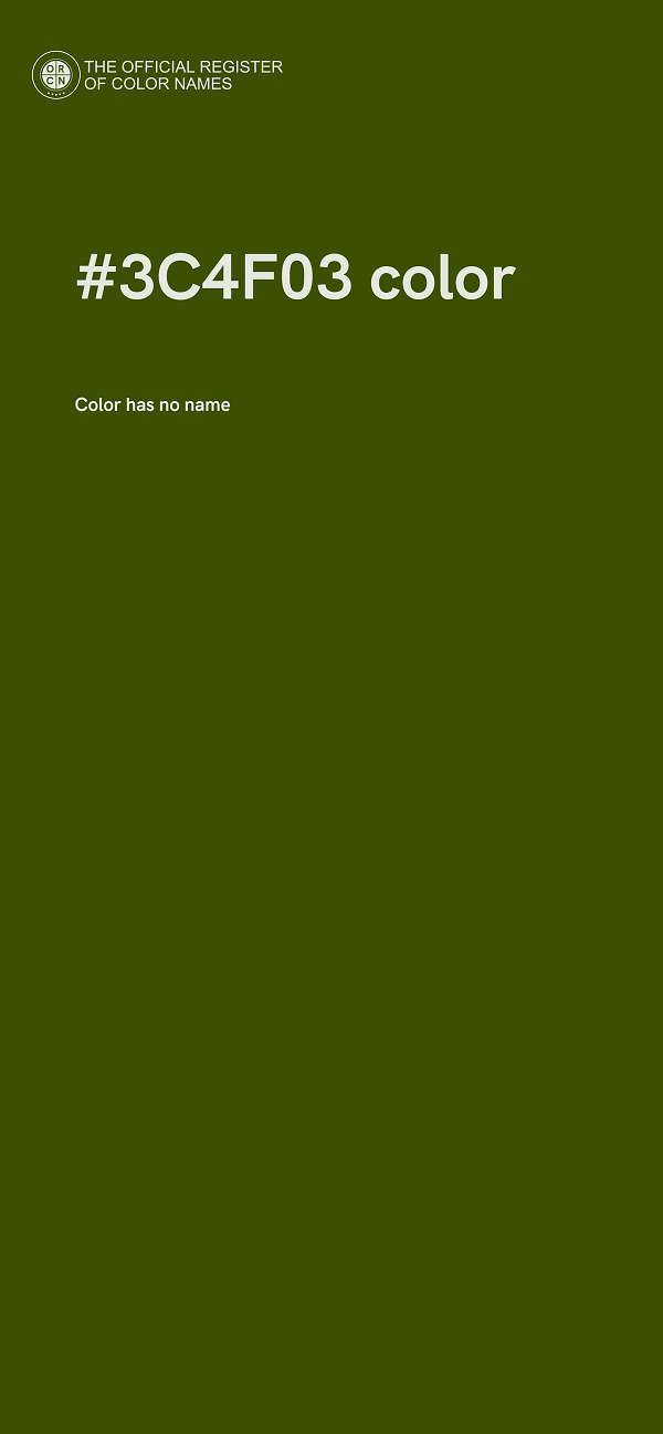 #3C4F03 color image