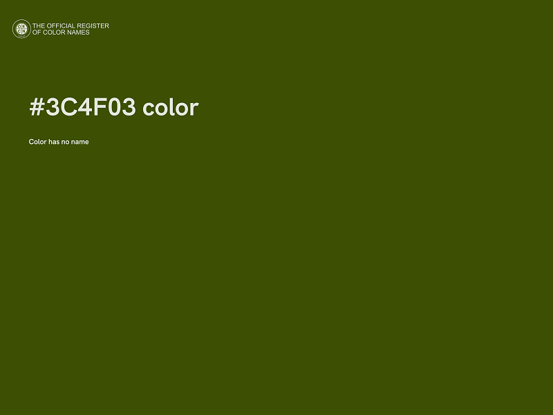 #3C4F03 color image