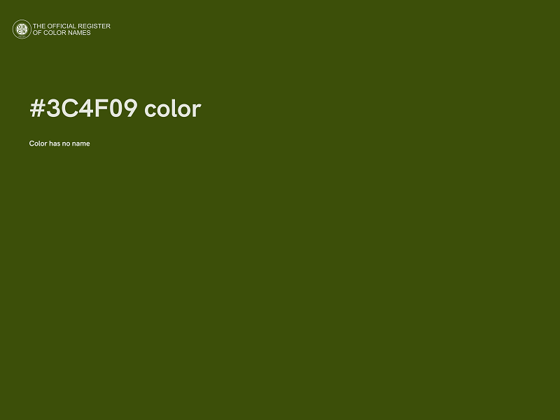 #3C4F09 color image