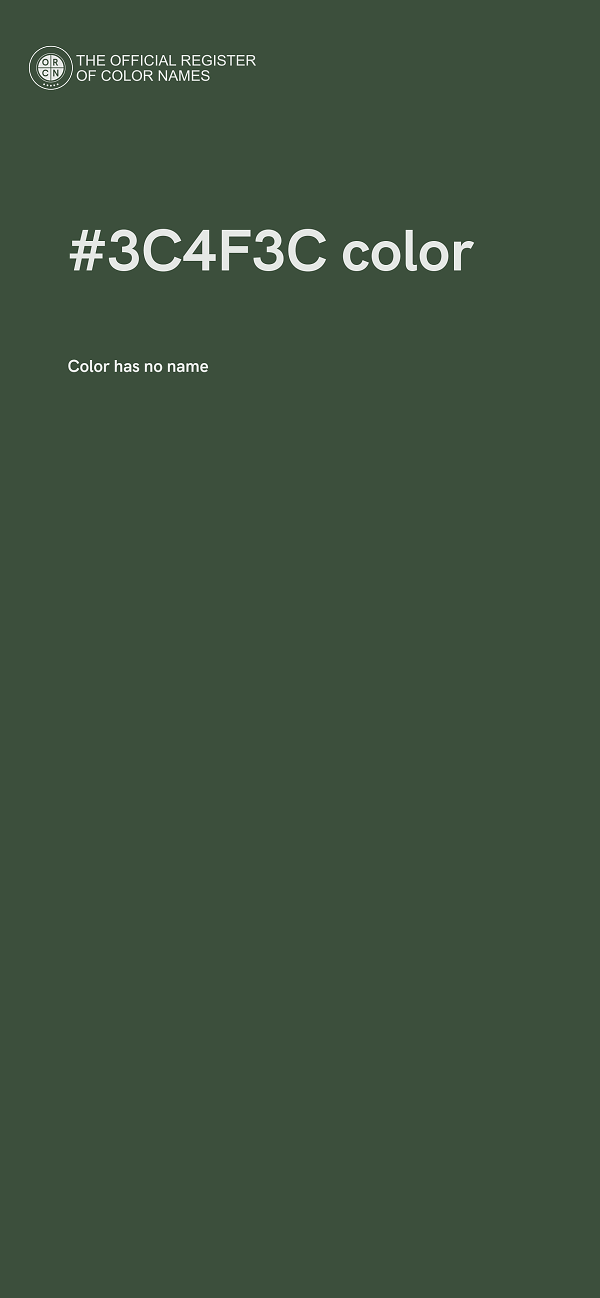 #3C4F3C color image