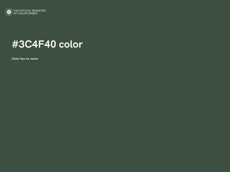 #3C4F40 color image