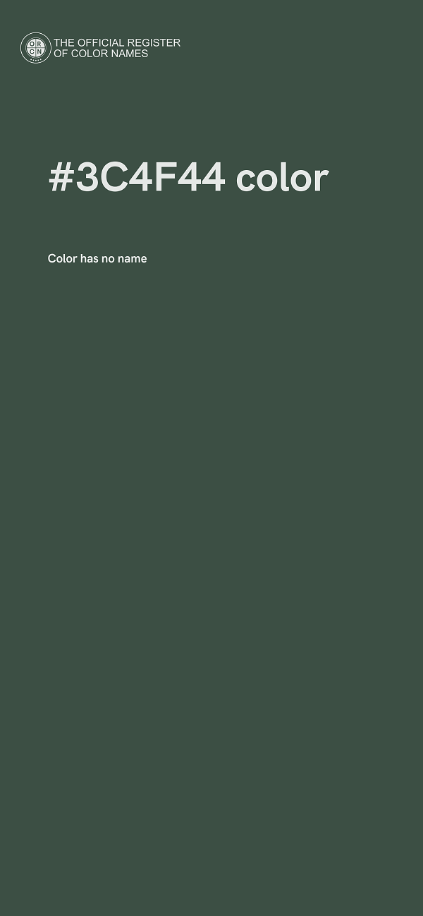 #3C4F44 color image