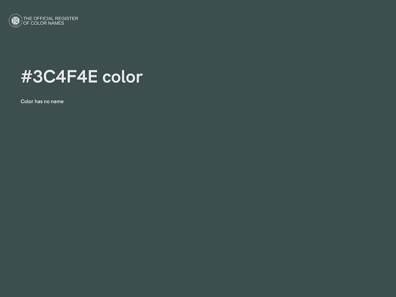 #3C4F4E color image