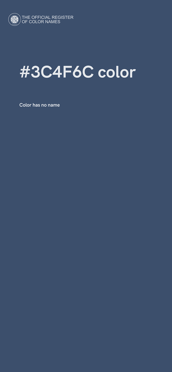 #3C4F6C color image