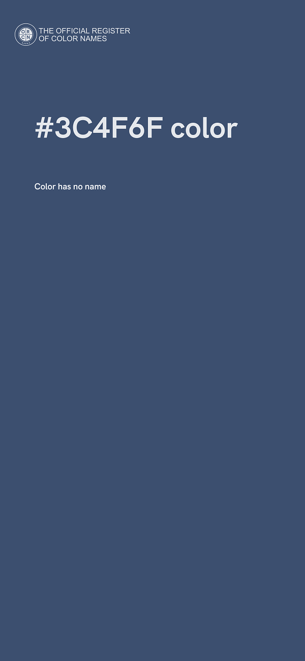 #3C4F6F color image