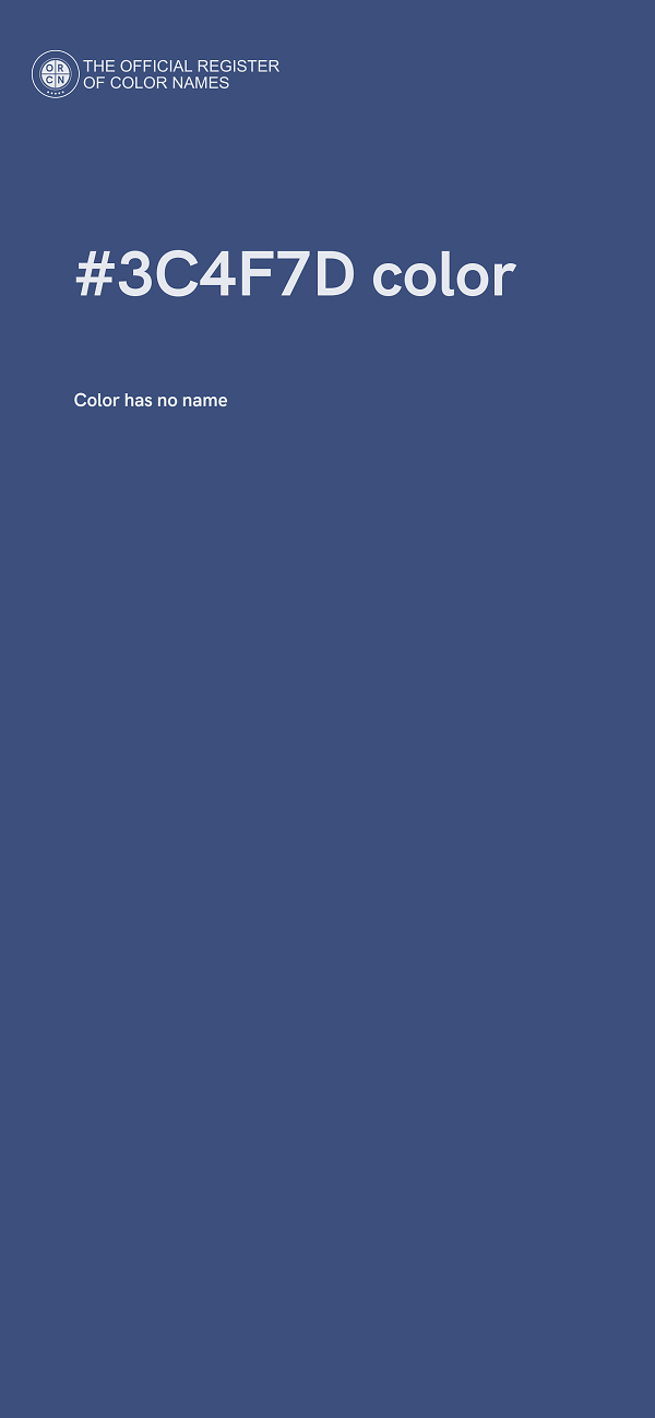 #3C4F7D color image