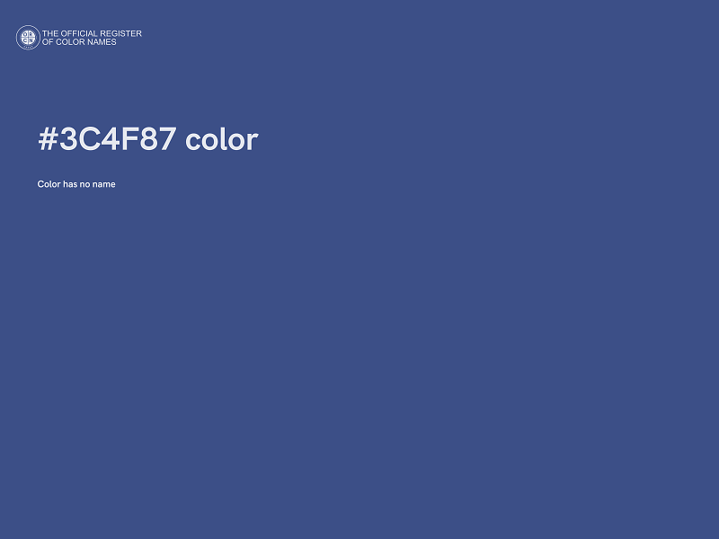 #3C4F87 color image
