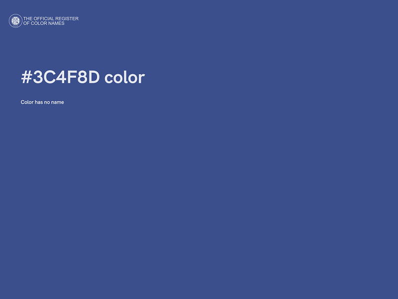 #3C4F8D color image