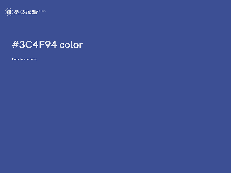 #3C4F94 color image