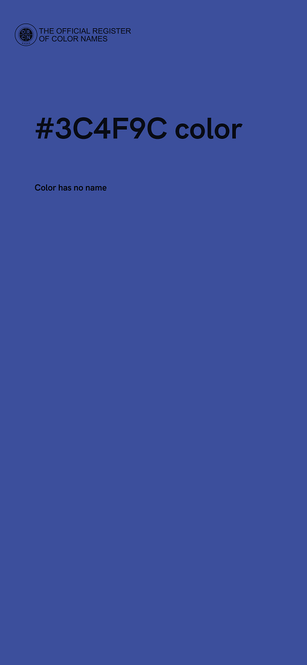 #3C4F9C color image