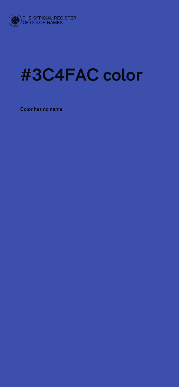 #3C4FAC color image
