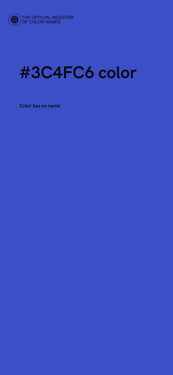 #3C4FC6 color image