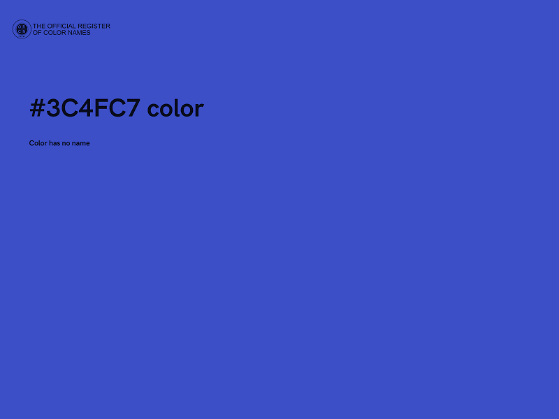#3C4FC7 color image