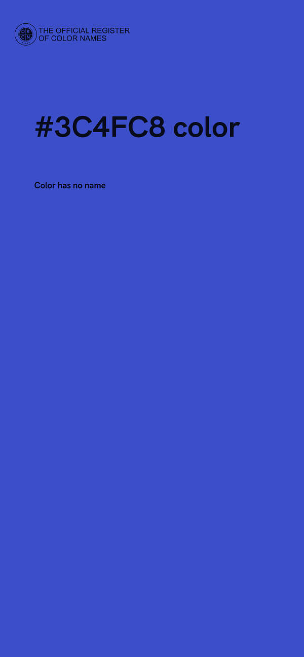 #3C4FC8 color image