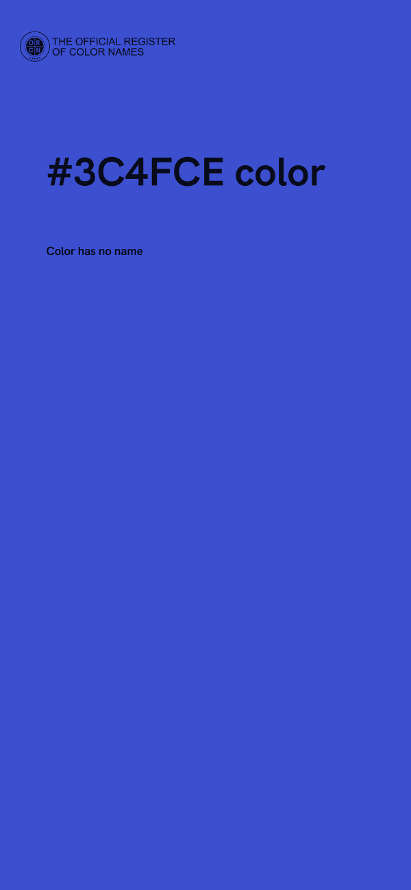 #3C4FCE color image