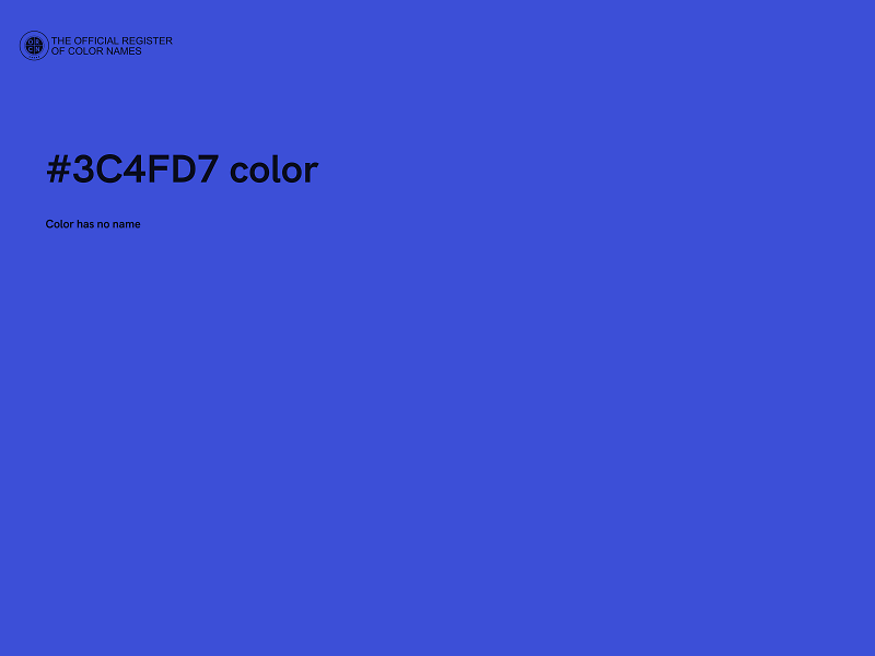 #3C4FD7 color image
