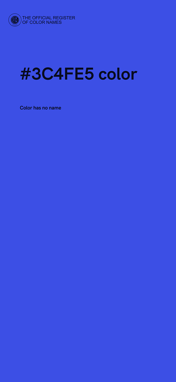 #3C4FE5 color image